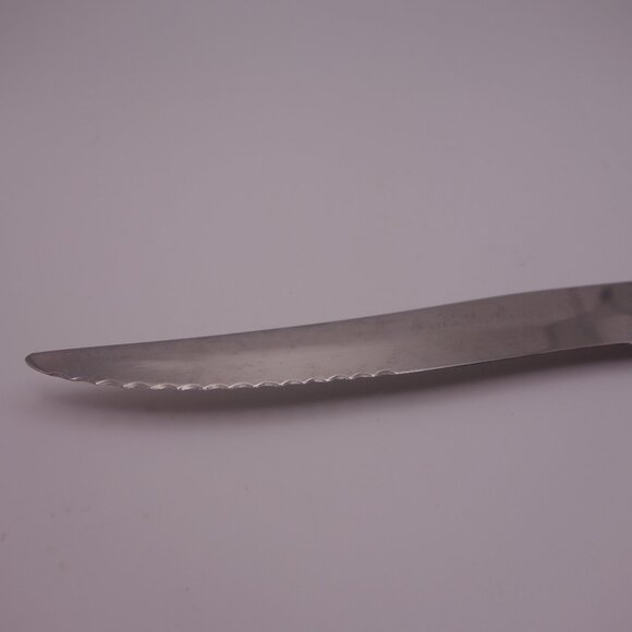 Set of Six(6) MB Hollow Ground Japan Faux Bone Handle Steak Knives - Picture 12 of 15